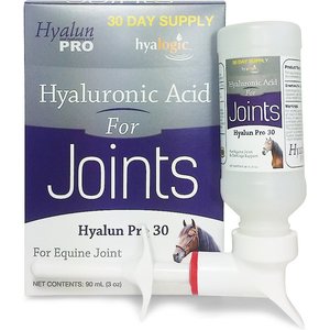 Hyalun Pro Hyaluronic Acid Joint Support Liquid Horse Supplement, 90-mL bottle