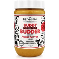 Bark Bistro Company Buddy Budder Flax'n Fido Peanut Butter Lickable Dog Treat, 16-oz jar