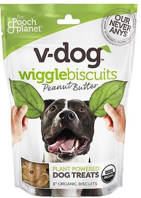 V-Dog Wiggle Biscuit Grain-Free Peanut Butter Dog Treats, slide 1 of 1