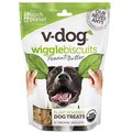 V-Dog Wiggle Biscuit Grain-Free Peanut Butter Dog Treats, 7-oz bag