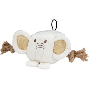 Petique Eco Pet Yogi Elephant Squeaky Hemp Dog Toy