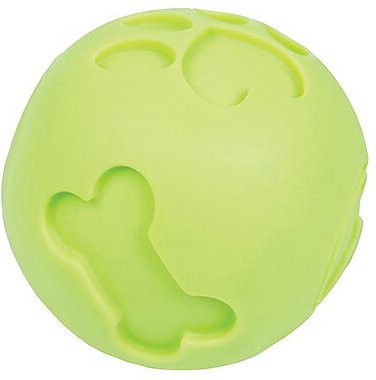 Petique Paw Me! Ball Dog Treat Dispenser Toy, Green slide 1 of 2