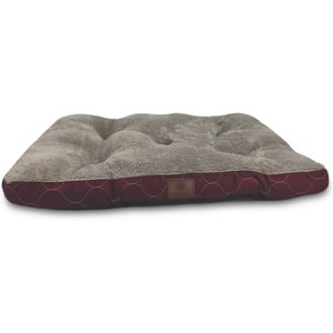 American Kennel Club AKC Tufted Circle Stitches Dog Crate Mat, Burgundy, 24-in