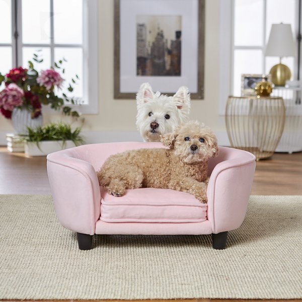 Enchanted Home Pet Coco Sofa Cat & Dog Bed w/Removable Cover, Pink slide 1 of 1