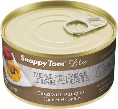 Snappy Tom Lites Tuna with Pumpkin Canned Cat Food, 3-oz can, case of 24, slide 1 of 1
