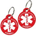 CNATTAGS Emotional Support Animal Dog & Cat ID Tags, 2 count