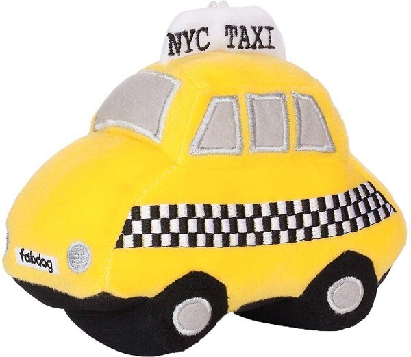 Fab Dog Taxi Squeaky Plush Dog Toy slide 1 of 2
