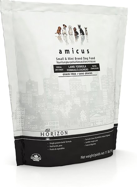 Horizon Amicus Small & Mini Breed Grain-Free Lamb Formula Dry Dog Food, 11-lb bag slide 1 of 6