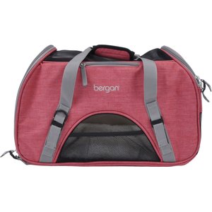 Bergan Comfort Airline-Approved Dog & Cat Carrier Bag, Berry Pink/Grey, Large