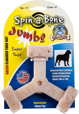 BulliBone Spin-a-Bone Bacon Flavor Dog Chew Toy, slide 1 of 1
