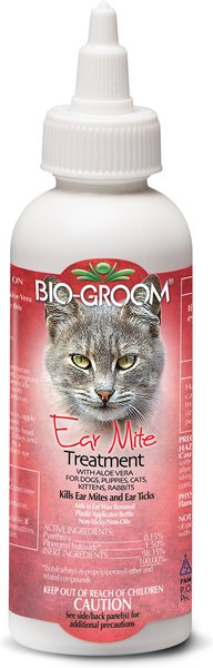 Bio-Groom Medication for Ear Mites for Dogs & Cats, 4-oz bottle slide 1 of 2