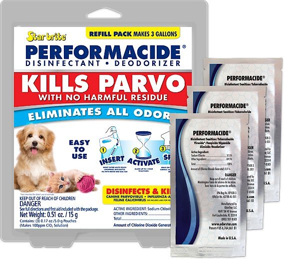 Performacide Kills Parvo Disinfectant Deodorizer Refills, 1-gal pouch, 3 count slide 1 of 1