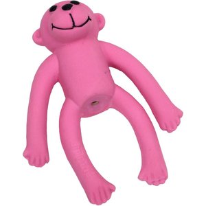 Li'l Pals Latex Monkey Dog Toy, Pink