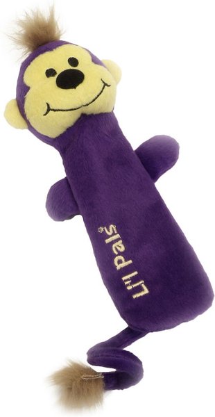Li'l Pals Plush Crinkle Dog Toy, Monkey slide 1 of 2