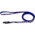 Li'l Pals Reflective Dog Leash, Flower with Dots, 6-ft long, 3/8-in wide