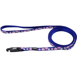 Li'l Pals Reflective Dog Leash, Flower with Dots, 6-ft long, 3/8-in wide