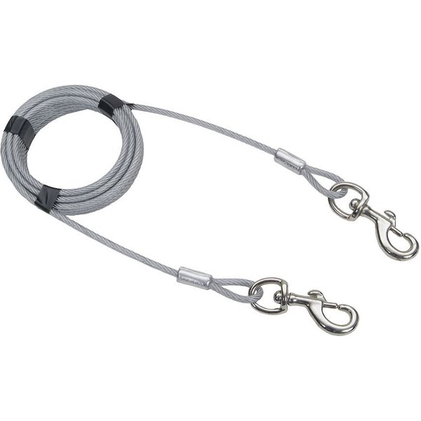 NEW BOSS PET Tie Out Super Beast 40ft XX LARGE CABLE SWIVEL SNAPS 1867779 
