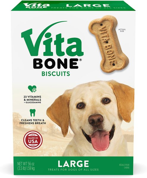 Vita Bone Original Large Crunchy Biscuit Dog Treats, 56-oz box slide 1 of 8