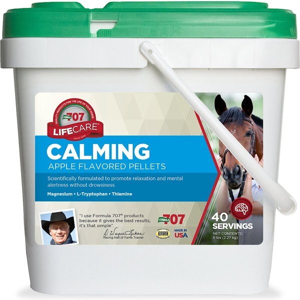 Formula 707 Calming Apple Flavor Pellets Horse Supplement, 5-lb bucket slide 1 of 6