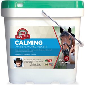 Formula 707 Calming Apple Flavor Pellets Horse Supplement, 10-lb bucket