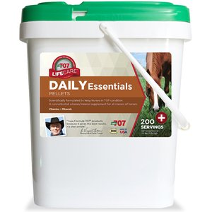 Formula 707 Daily Essentials Vitamins & Minerals Hay Flavor Pellets Horse Supplement, 25-lb bucket