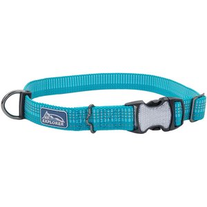 K9 Explorer Brights Reflective Dog Collar, Ocean, 12 to 18-in neck, 5/8-in wide