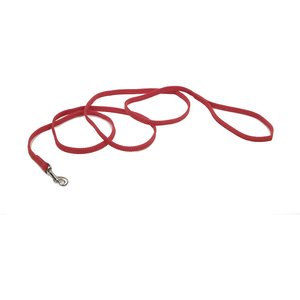 Sunburst Nylon Dog Leash, Red, 6-ft long, 3/8-in wide