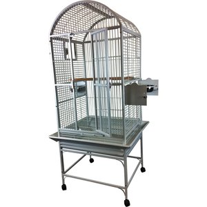 A&E Cage Company Dome Top Bird Cage, Platinum, X-Small
