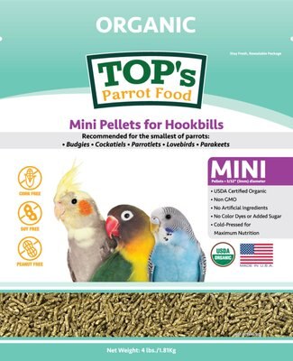 TOP's Parrot Food Organic Mini Pellets Bird Food, slide 1 of 1