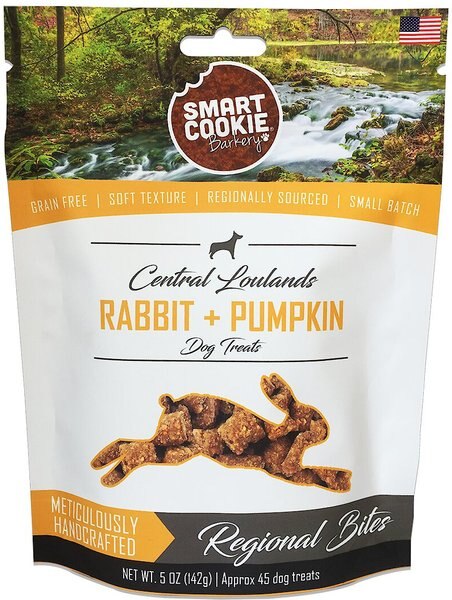 Smart Cookie Barkery Central Lowlands Rabbit & Pumpkin Grain-Free Dog Treats, 5-oz bag slide 1 of 3