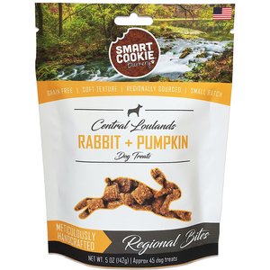 Smart Cookie Barkery Central Lowlands Rabbit & Pumpkin Grain-Free Dog Treats, 5-oz bag
