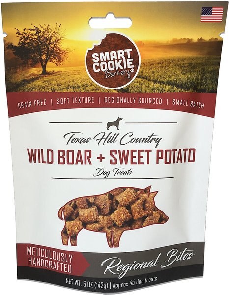 Smart Cookie Barkery Texas Hill Country Wild Boar & Sweet Potato Grain-Free Dog Treats, 5-oz bag slide 1 of 3