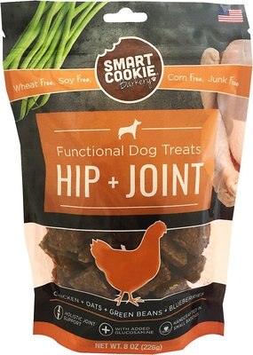 Smart Cookie Barkery Hip & Joint Chicken Dog Treats, 8-oz bag, slide 1 of 1