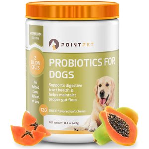PointPet Digestive Health & Probiotics Duck Flavored Dog Supplement, 120 count