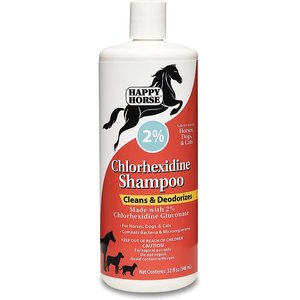 Happy Horse Medicated 2% Chlorhexidine Horse Shampoo, 32-oz bottle