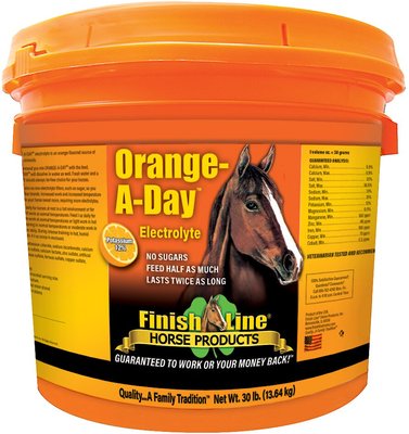 Finish Line Orange-A-Day Electrolyte Orange Flavor Powder Horse Supplement, slide 1 of 1
