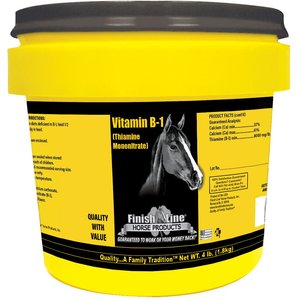 Finish Line Vitamin B1 Blend Muscle & Nerve Care Powder Horse Supplement, 4-lb tub