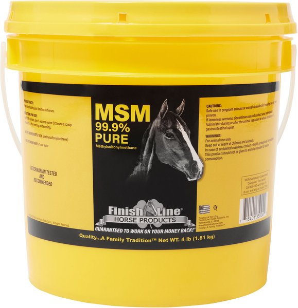 Finish Line MSM Joint Support Powder Horse Supplement, 4-lb tub slide 1 of 1