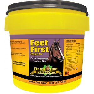 Finish Line Feet First Skin, Coat & Hoof Care Powder Horse Supplement, 2.25-lb tub