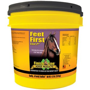 Finish Line Feet First Skin, Coat & Hoof Care Powder Horse Supplement, 4.5-lb tub