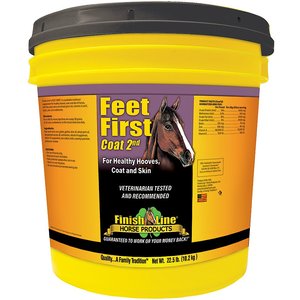 Finish Line Feet First Skin, Coat & Hoof Care Powder Horse Supplement, 22.5-lb tub