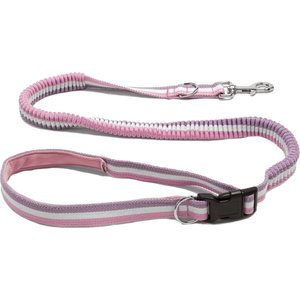 FurHaven Easy-Tether Reflective Bungee Dog Leash, Mermaid Stripe, 6.67-ft long