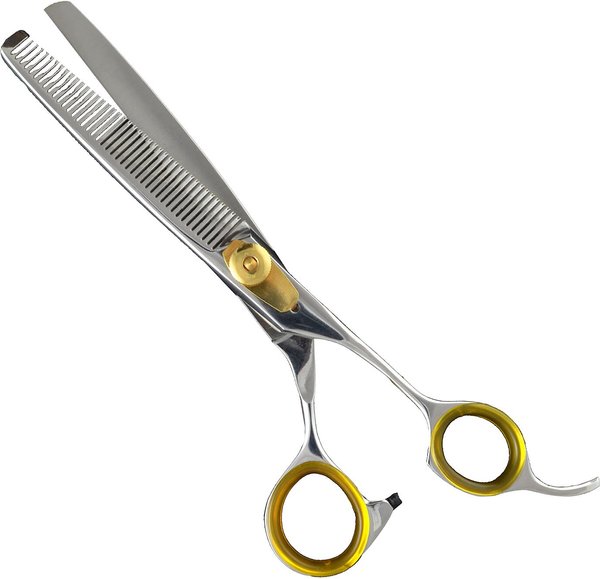 Sharf Gold Touch 42-Tooth Professional Dog Thinning Scissors, 6.5-in slide 1 of 5