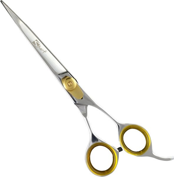 Sharf Gold Touch 7.5" Straight & 7.5" Curved Scissors Pet Grooming Shear Kit slide 1 of 6