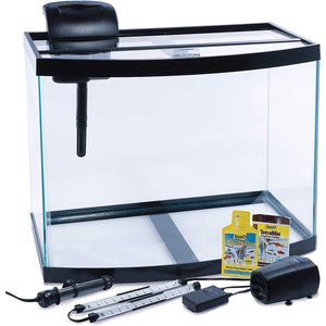 Tetra Connect Curved Aquarium Kit with WiFi Feeder, 28-gal