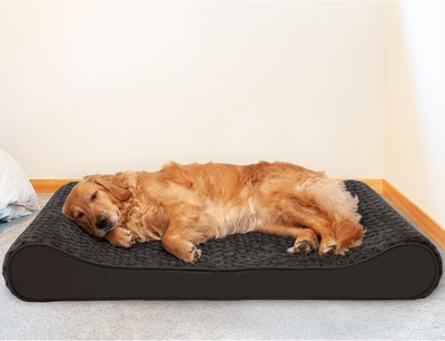 FurHaven Ultra Plush Luxe Lounger Cooling Gel Dog Bed w/Removable Cover, slide 1 of 1
