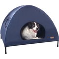 K&H Pet Products Original Indoor/Outdoor Covered Elevated Dog Bed, Navy Blue, Large