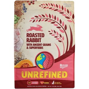 Earthborn Holistic Unrefined Roasted Rabbit with Ancient Grains & Superfoods Dry Dog Food, 12.5-lb bag