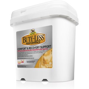 Absorbine Bute-Less Performance Comfort & Recovery Pellets Horse Supplement, 3.75-lb tub
