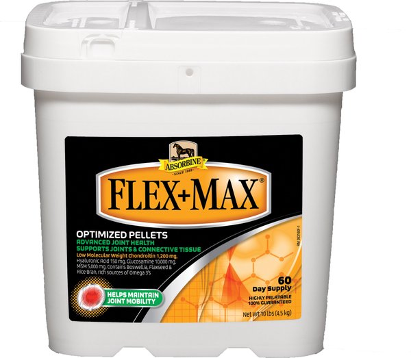 Absorbine Flex+Max Advanced Joint Health Optimized Pellets Horse Supplement, 10-lb bag slide 1 of 1